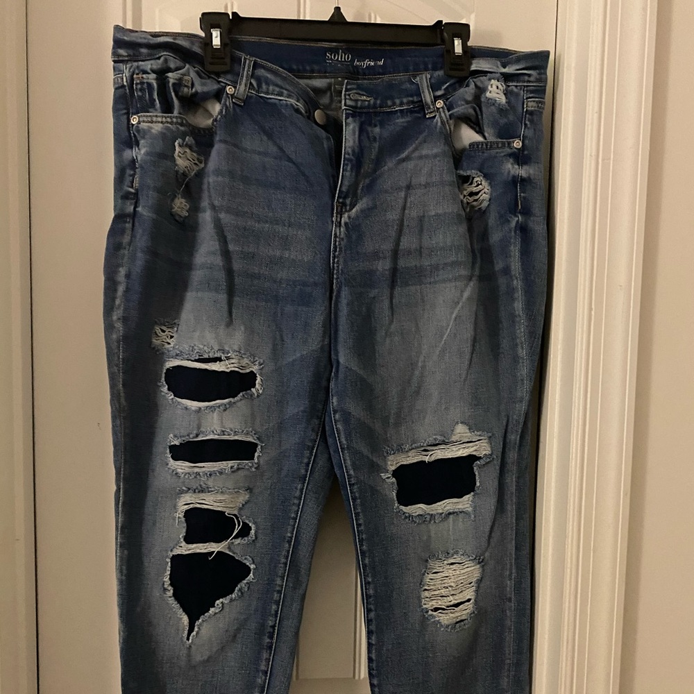 NY&Co Soho Deconstructed Boyfriend Jeans